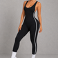 Sculp Cross-Back Ribbed Seamless Yoga Jumpsuit