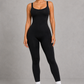Sculp Criss-Cross Open-Back Yoga Jumpsuit