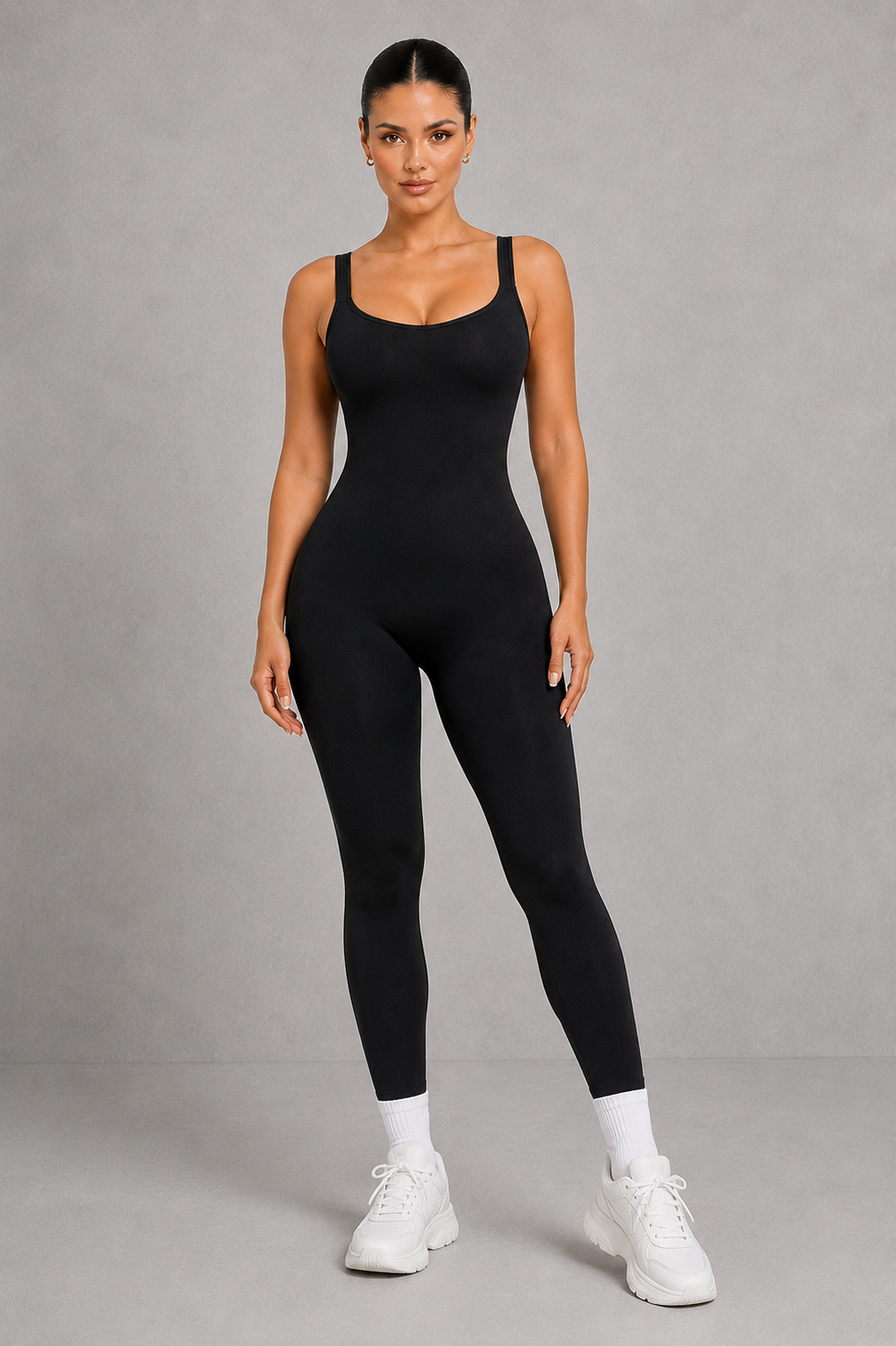 Sculp Criss-Cross Open-Back Yoga Jumpsuit