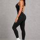 Sculp Criss-Cross Open-Back Yoga Jumpsuit