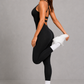 Sculp Criss-Cross Open-Back Yoga Jumpsuit