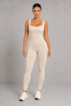 Sculp Shaping Sleeveless Workout Jumpsuit