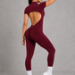 Sculp Backless Scrunch Butt-Lift Yoga Jumpsuit