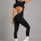 Sculp Backless Scrunch Butt-Lift Yoga Jumpsuit