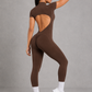 Sculp Backless Scrunch Butt-Lift Yoga Jumpsuit