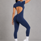Sculp Backless Scrunch Butt-Lift Yoga Jumpsuit