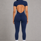 Sculp Backless Scrunch Butt-Lift Yoga Jumpsuit