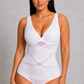Sculp V-Neck Cross Tummy Control Butt-Lift Bodysuit