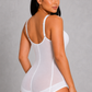 Sculp V-Neck Cross Tummy Control Butt-Lift Bodysuit