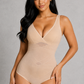 Sculp V-Neck Cross Tummy Control Butt-Lift Bodysuit