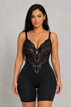 Sculp Backless Lace V-Neck Shaping Bodysuit – T-Back