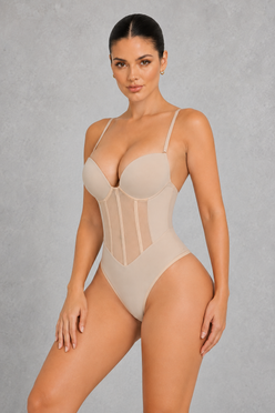 Sculp Backless Shapewear Bodysuit with Built-In Bra
