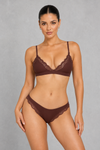 Sculp Lace Trim Triangle Bralette & Knickers Set – image 5