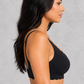 Sculp scalloped deep V push-up bra, wireless jelly support