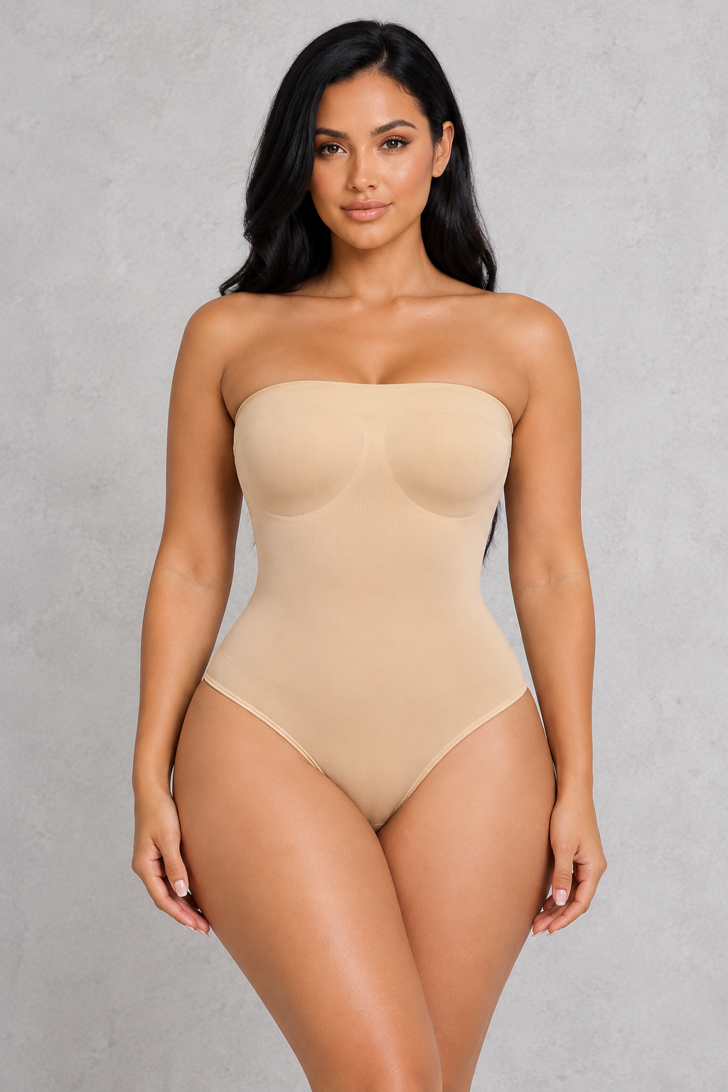 Sculp strapless backless shaping bodysuit in nude