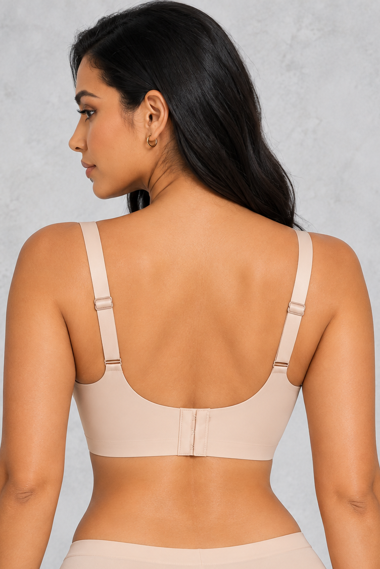 Sculp seamless jelly support bra, side view