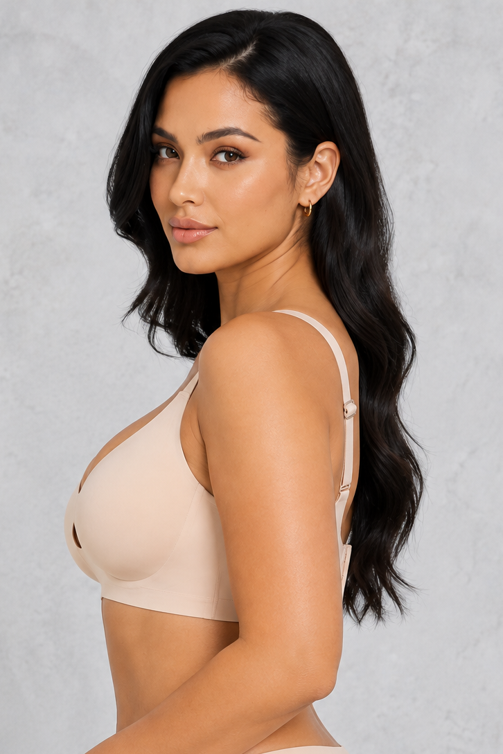 Sculp seamless jelly support bra, wireless