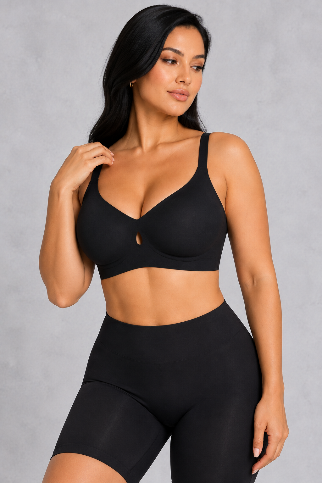 Sculp seamless jelly support bra, back view