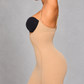 Sculp plus size open bust shaping slip, side view