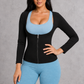 Sculp long sleeve sauna sweat top, side view