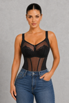 Sculp Lace Mesh Sheer Shaping Top