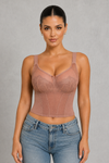 Sculp Lace Mesh Sheer Shaping Top