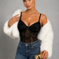 Sculp Sheer Mesh Tummy Control Shaping Bodysuit