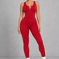 Sculp Shaping Workout Jumpsuit – Zip Front Tummy Control One Piece