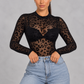 Sculp Leopard Print Long Sleeve Bodysuit
