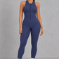 Sculp SnatchedKnit Front-Zip Sculpting Jumpsuit
