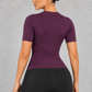Sculp Slim-Fit Short Sleeve Fitness Shapewear Top