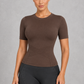 Sculp Slim-Fit Short Sleeve Fitness Shapewear Top