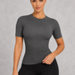 Sculp Slim-Fit Short Sleeve Fitness Shapewear Top