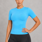 Sculp Slim-Fit Short Sleeve Fitness Shapewear Top