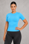Sculp Slim-Fit Short Sleeve Fitness Shapewear Top
