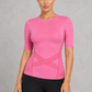 Sculp Slim-Fit Short Sleeve Fitness Shapewear Top