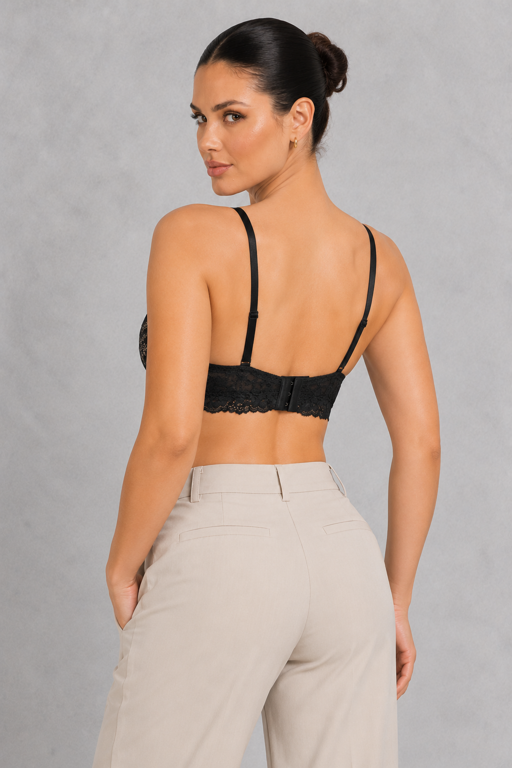 Sculp Floral Lace Push-Up Bra – Underwired Half Cup