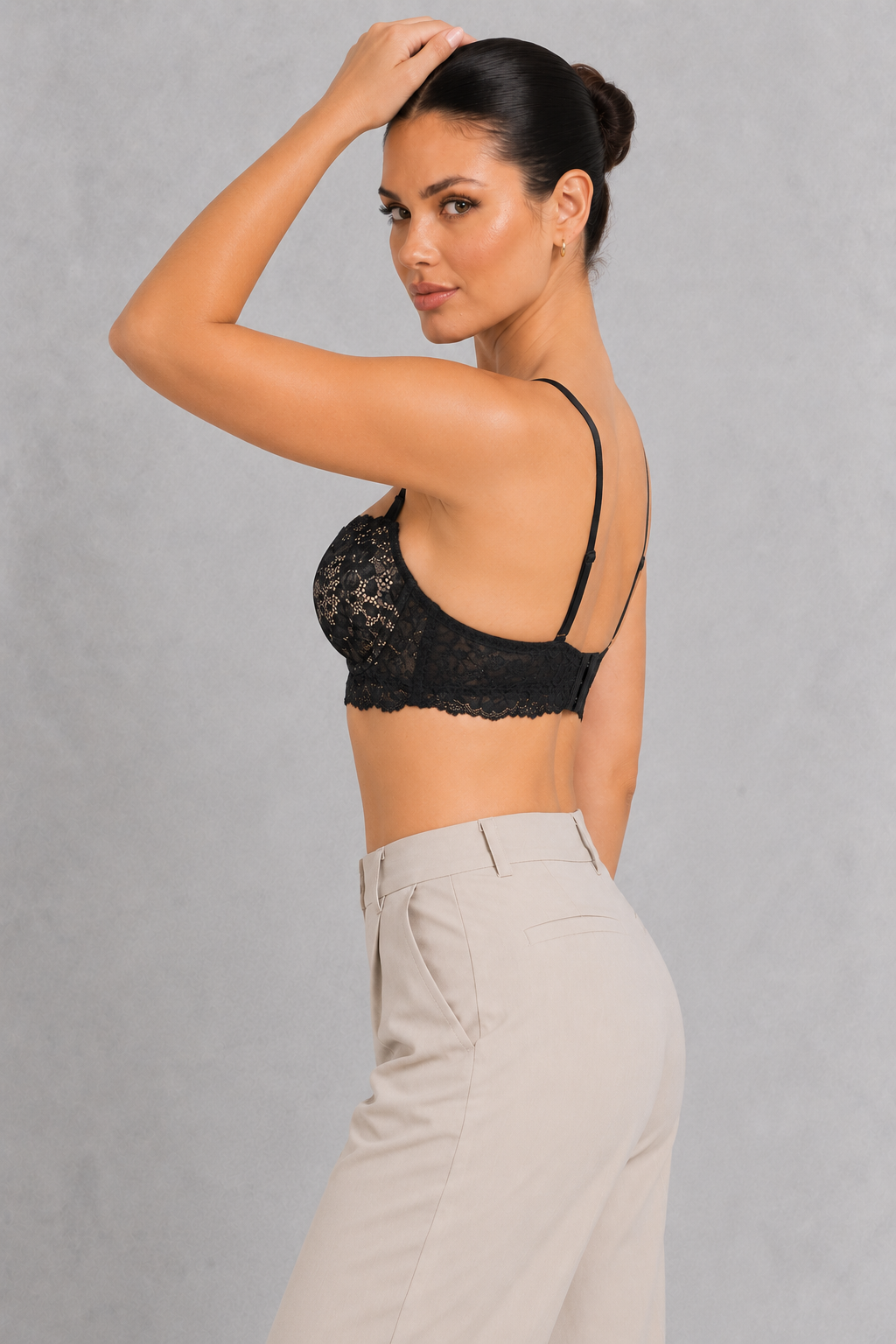 Sculp Floral Lace Push-Up Bra – Underwired Half Cup