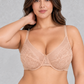 Sculp Plus Size Full Cup Floral Lace Minimiser Support Bra