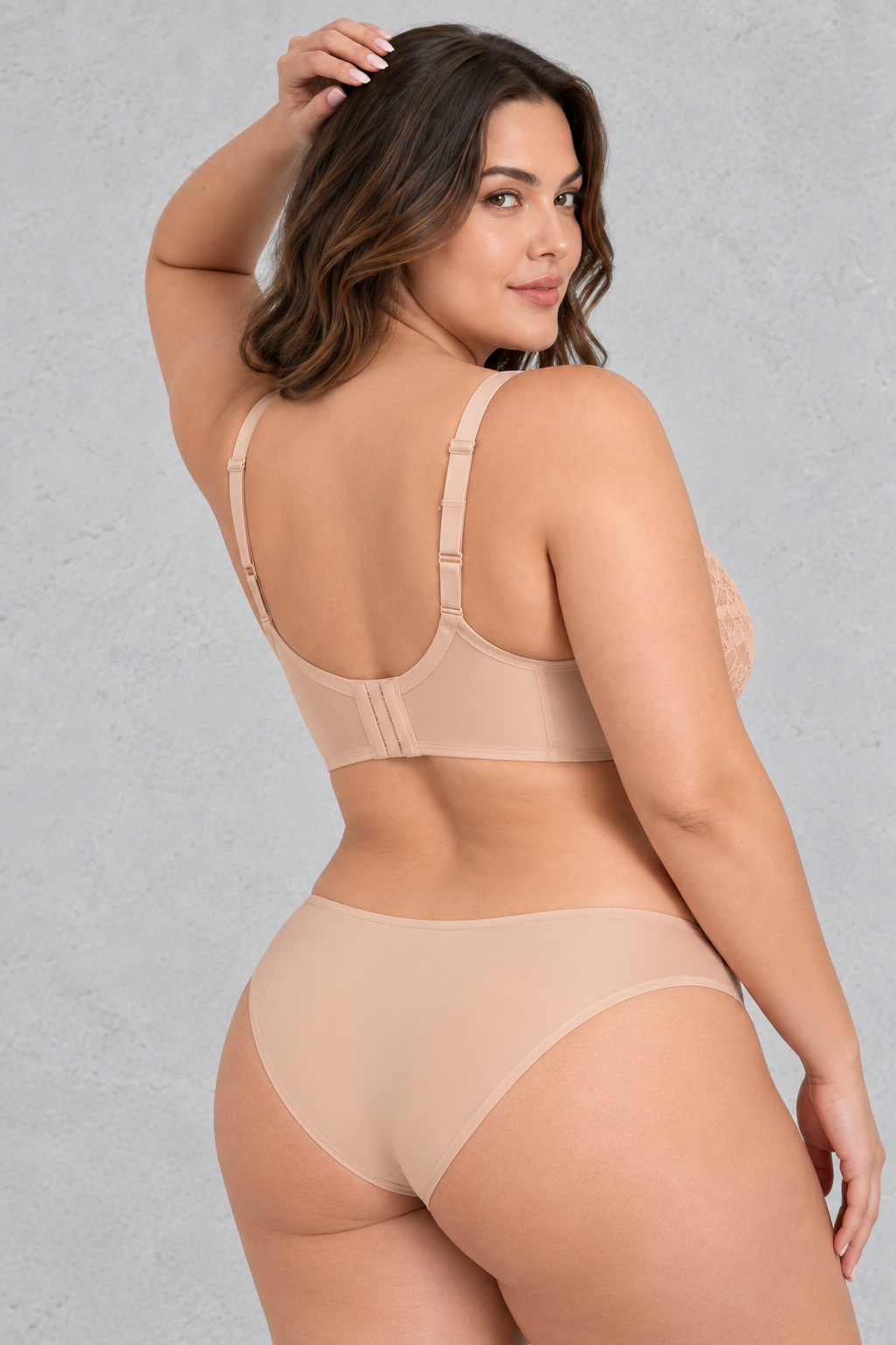 Sculp Plus Size Full Cup Floral Lace Minimiser Support Bra