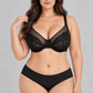 Sculp Plus Size Full Cup Floral Lace Minimiser Support Bra