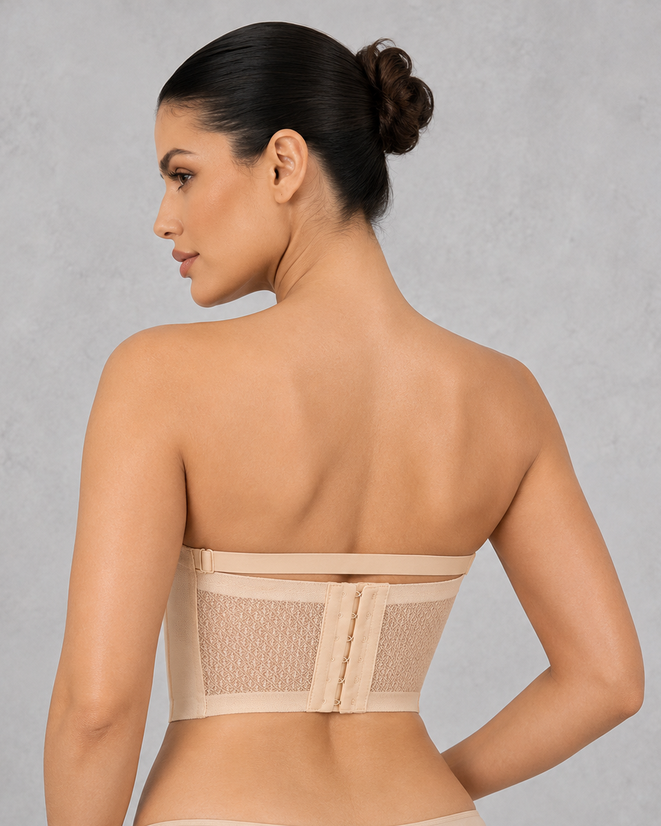 Sculp Strapless Front Closure Wireless Push-Up Bra