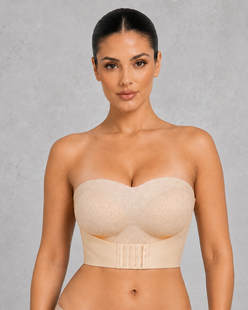Sculp Strapless Front Closure Wireless Push-Up Bra