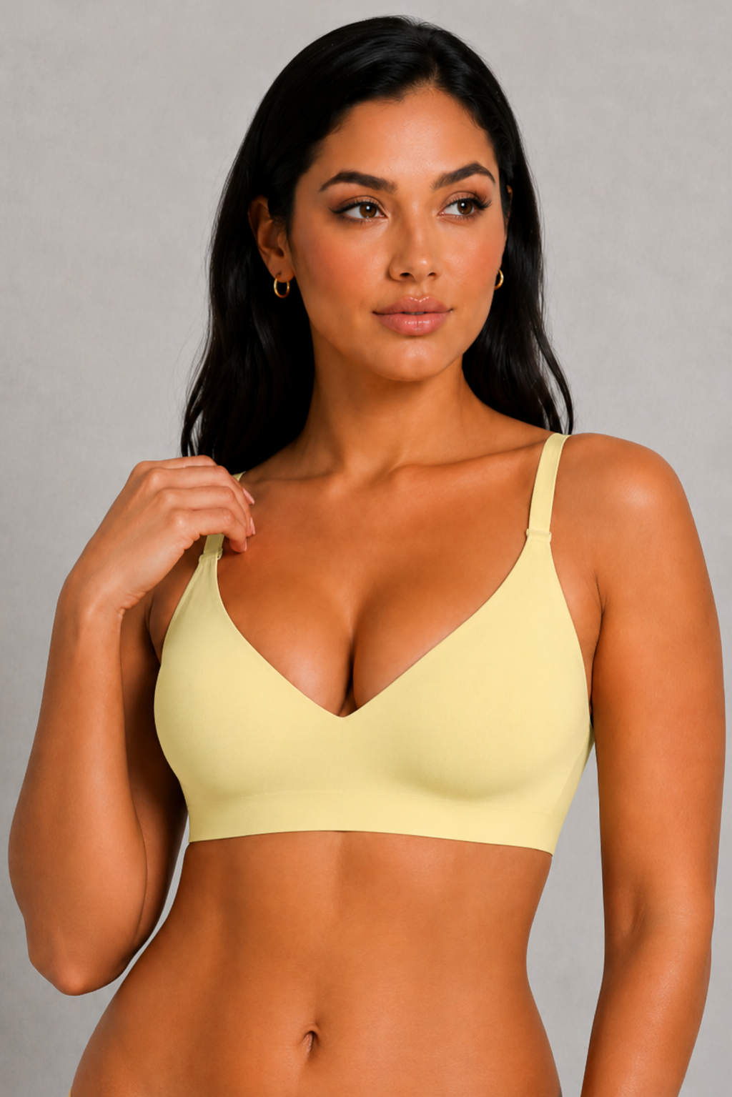Sculp Seamless V-Neck Comfort Bra - Wireless Everyday Support Bra