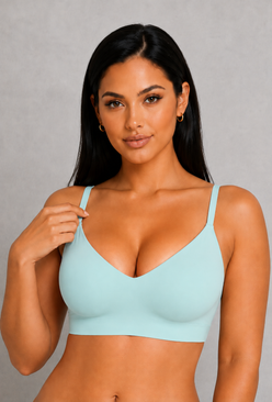 Sculp Seamless V-Neck Comfort Bra - Wireless Everyday Support Bra
