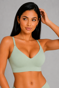 Sculp Seamless V-Neck Comfort Bra - Wireless Everyday Support Bra