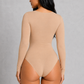 SculpStore Long Sleeve Sculpt Bodysuit | Seamless Tummy Control Thong
