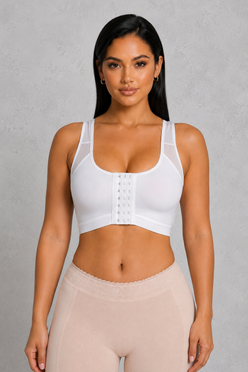SculpStore Compression Bra - Post Surgery Front Closure Wireless Recovery Bra