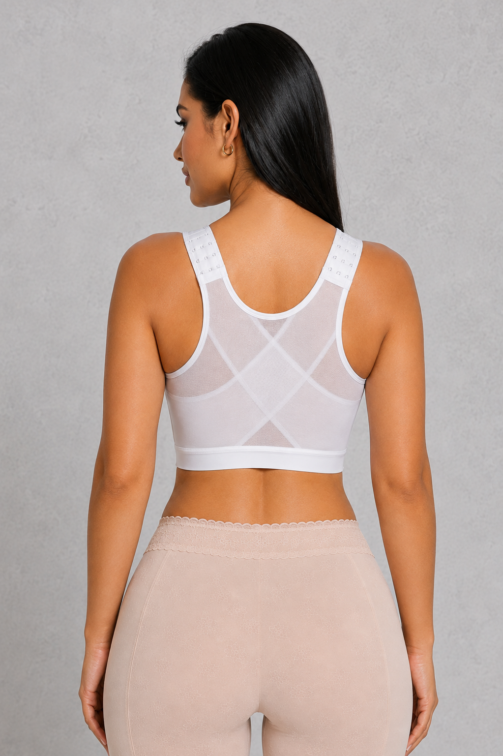 SculpStore Compression Bra - Post Surgery Front Closure Wireless Recovery Bra