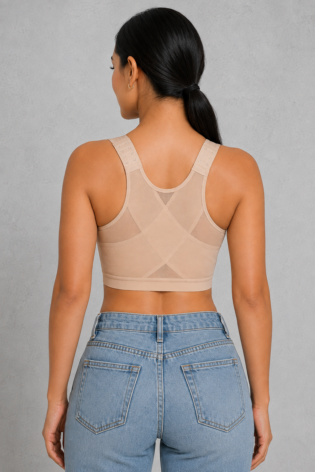 SculpStore Compression Bra - Post Surgery Front Closure Wireless Recovery Bra
